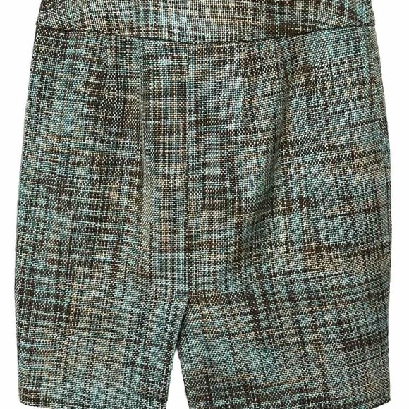 Limited Collection Tweed Lined Skirt Womens Sz 2 Plaid Knee Length Career Wear - Picture 4 of 5